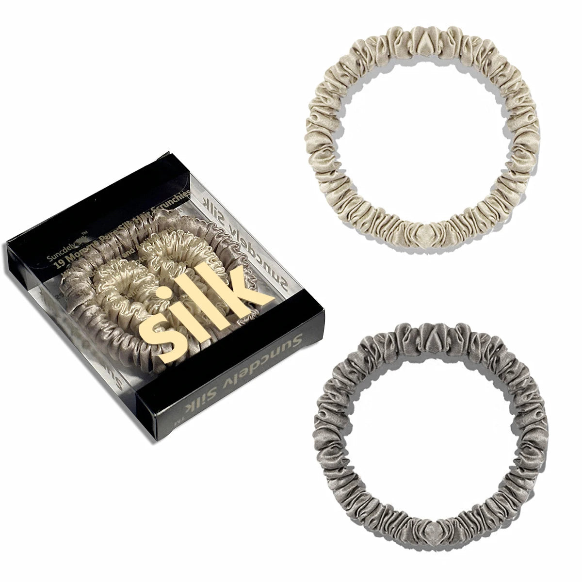 Silk Scrunchies (2PCS)