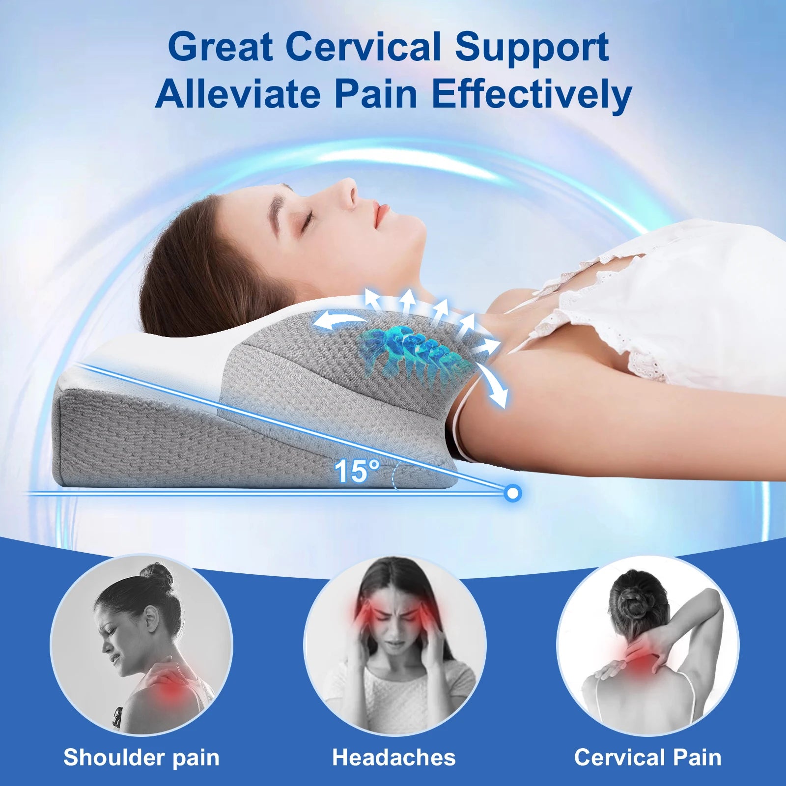 Neck Support Memory Foam Pillow