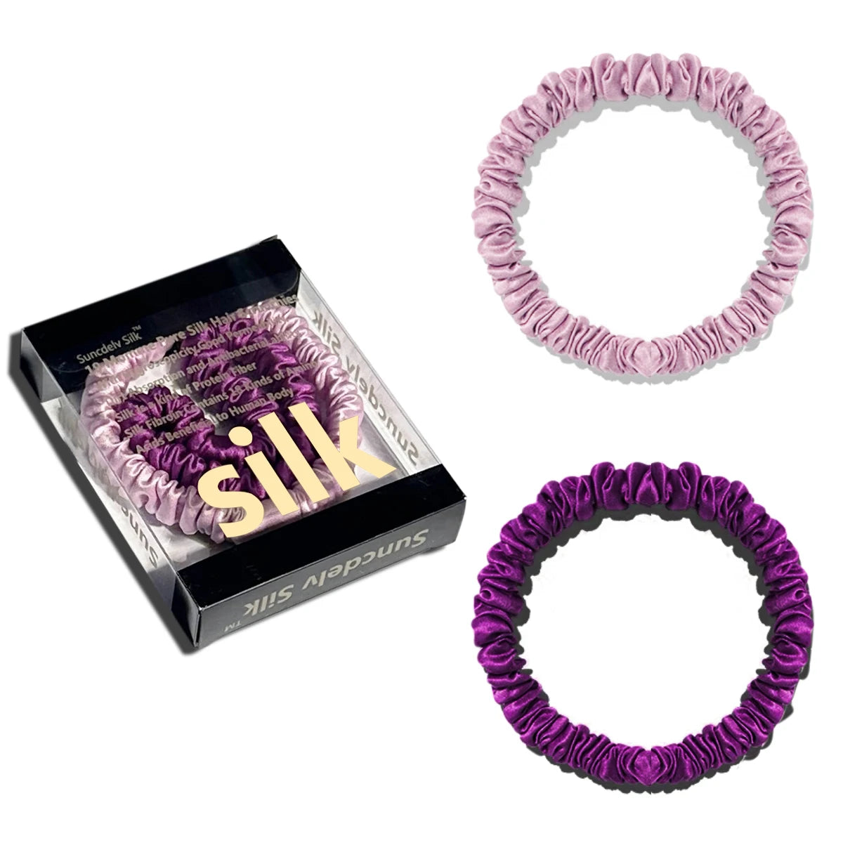 Silk Scrunchies (2PCS)